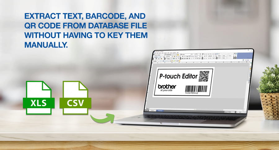 p-touch editor barcode