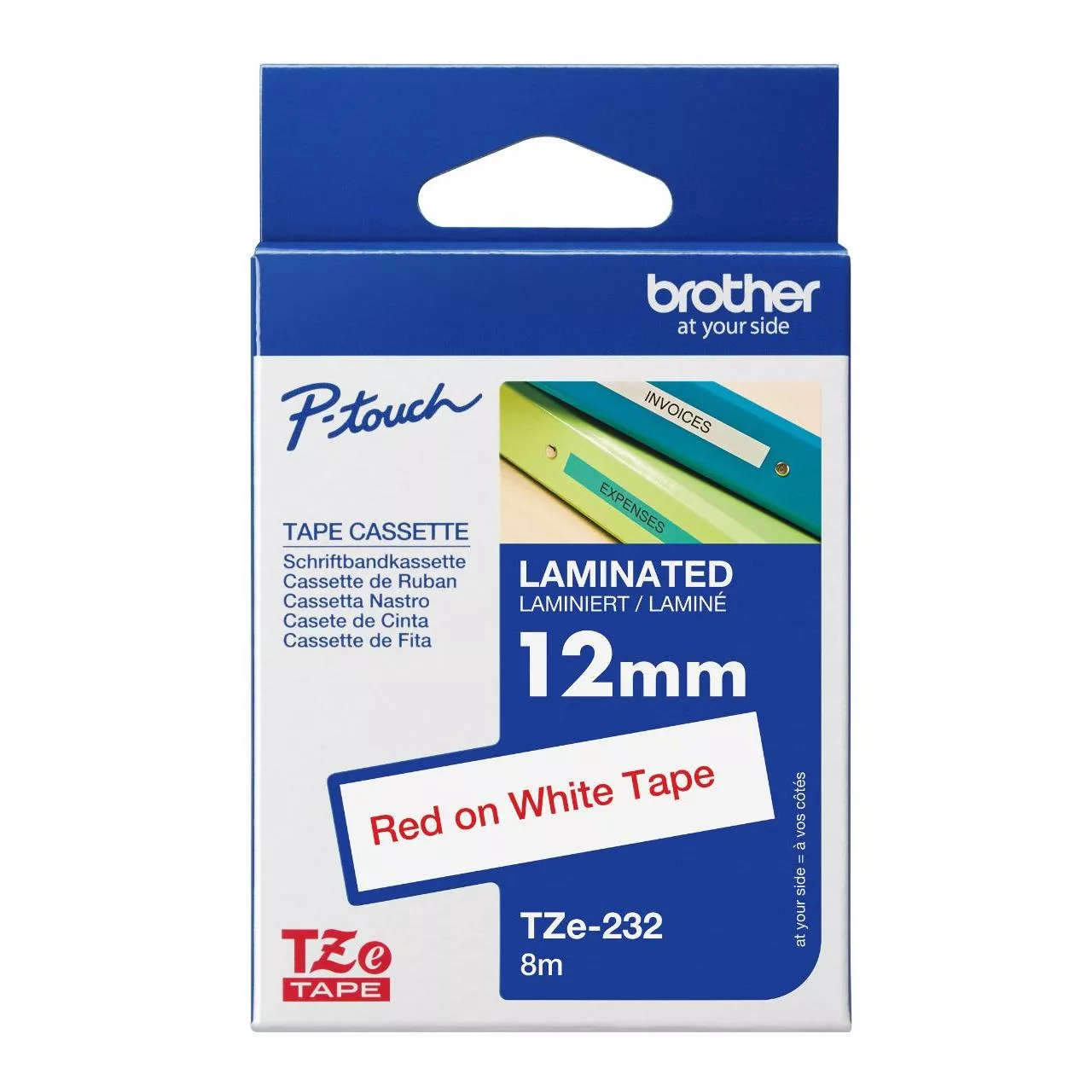 Brother Tze-232 Genuine Label Printer (Label Maker) Tape 1