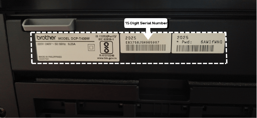 Printer-serial-number