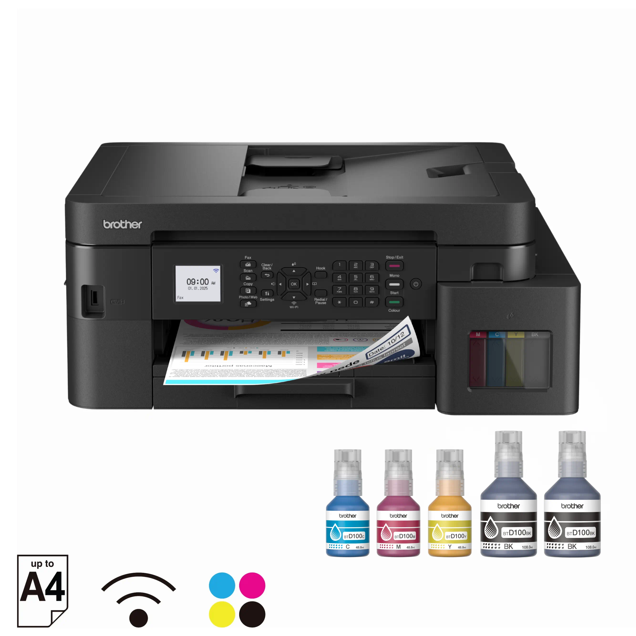 Brother MFC-T930DW Ink Tank Printer Front View
